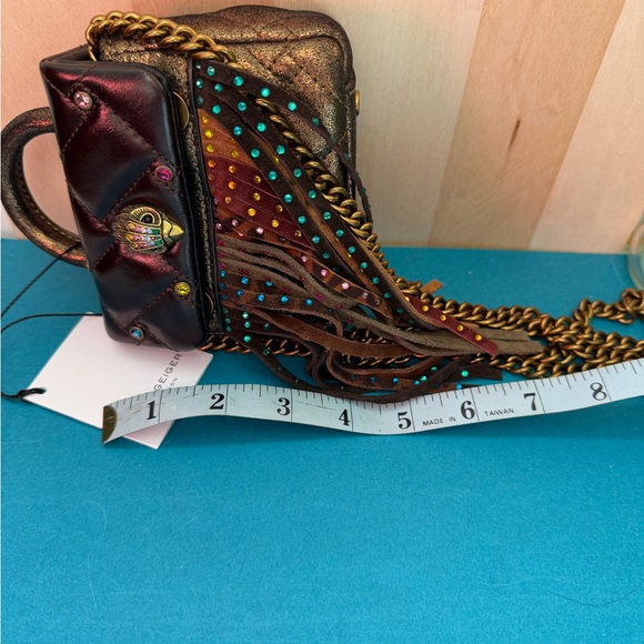 Kurt Geiger Leather Fringe Mini Bag - Picture 11 of 16